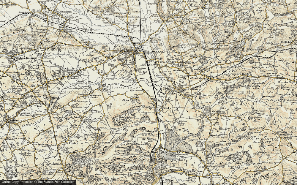 Old Map of Elms Green, 1900-1902 in 1900-1902