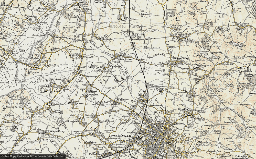 Old Map of Elmstone Hardwicke, 1899-1900 in 1899-1900