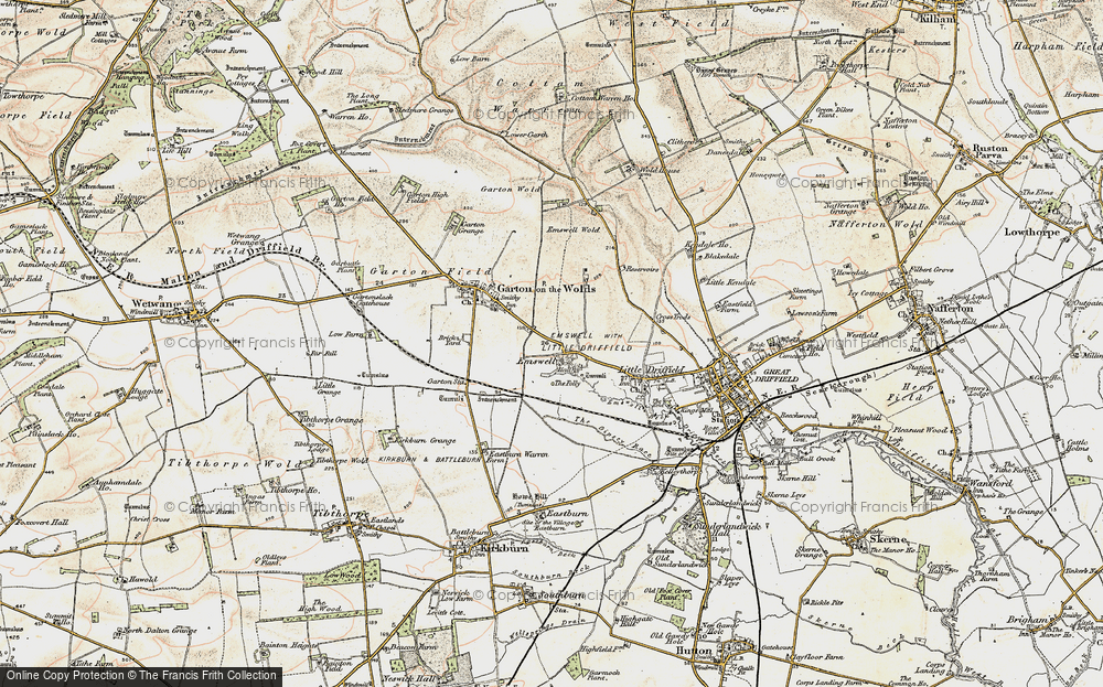 Old Map of Elmswell, 1903-1904 in 1903-1904