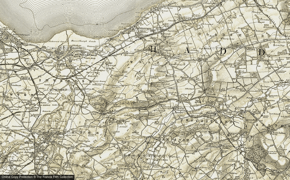Old Map of Elphinstone, 1903-1904 in 1903-1904