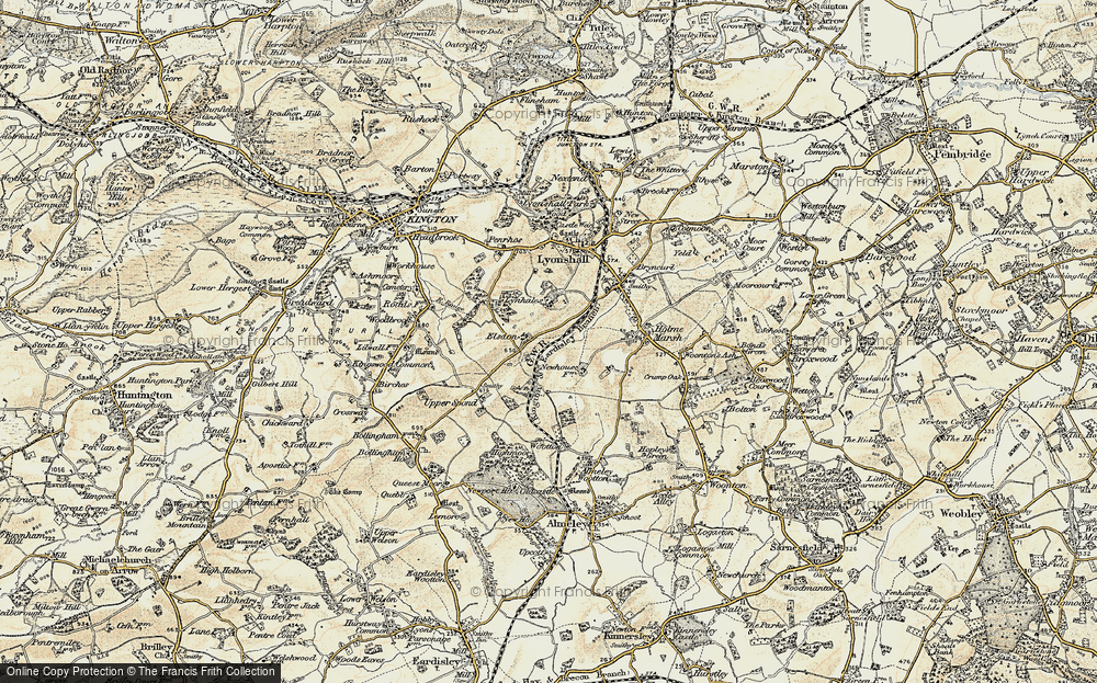 Old Map of Elsdon, 1900-1903 in 1900-1903