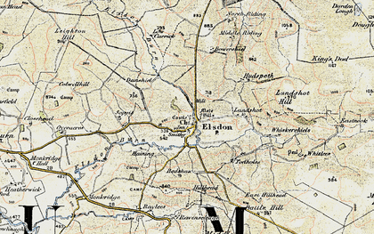 Old map of Bowershield in 1901-1903