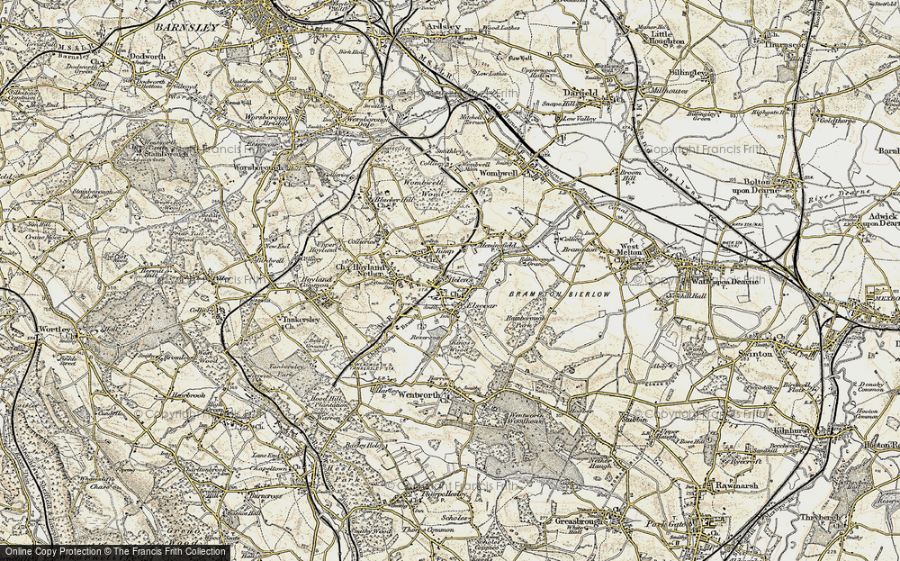 Old Map of Elsecar, 1903 in 1903