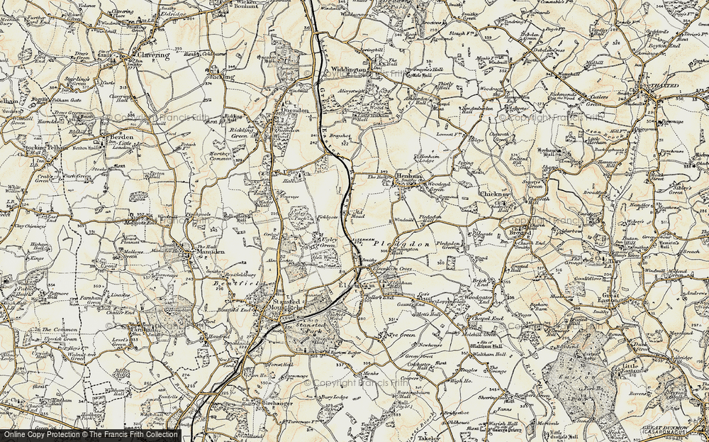 Old Map of Elsenham Sta, 1898-1899 in 1898-1899