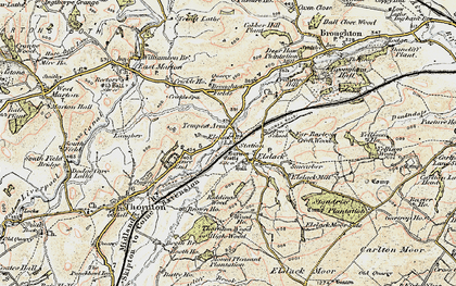 Old map of Burwen Cas in 1903-1904