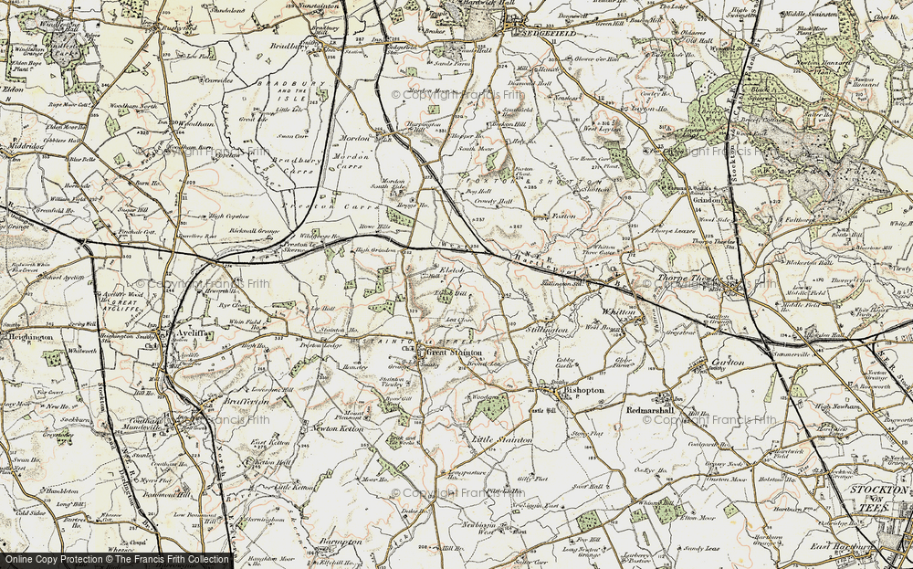 Old Map of Elstob, 1903-1904 in 1903-1904