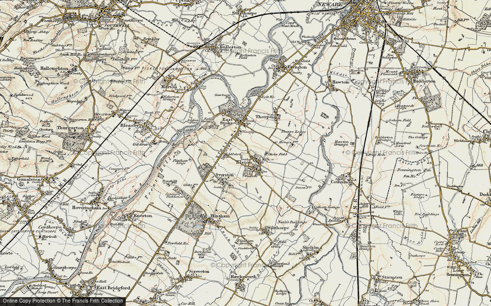 Old Map of Elston, 1902-1903 in 1902-1903