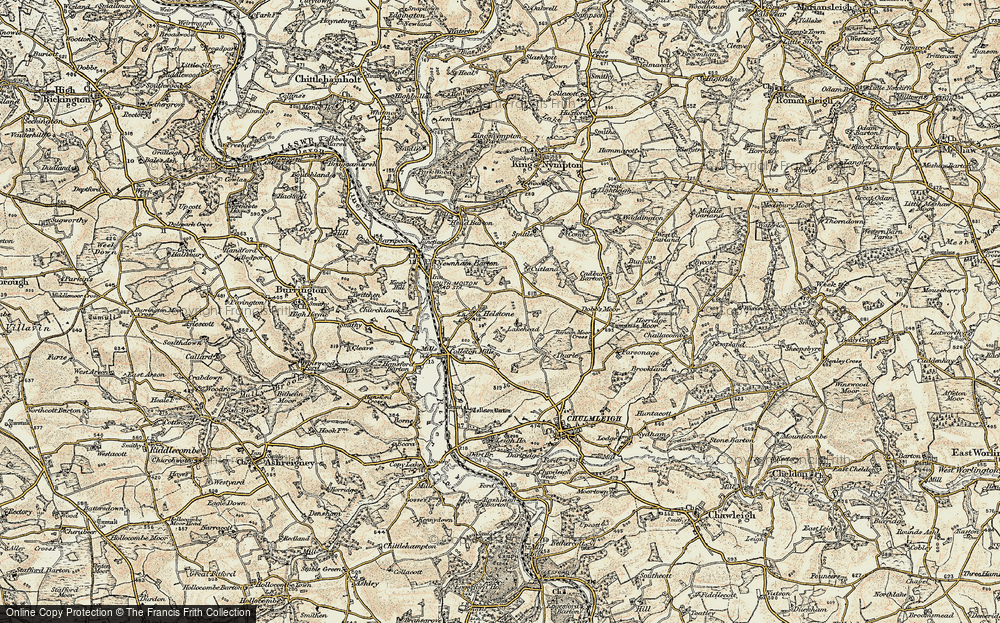 Old Map of Elstone, 1899-1900 in 1899-1900