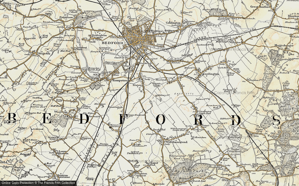 Old Map of Elstow, 1898-1901 in 1898-1901