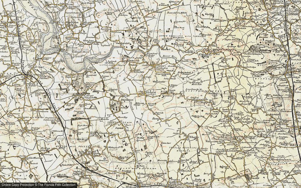 Old Map of Elswick, 1903-1904 in 1903-1904