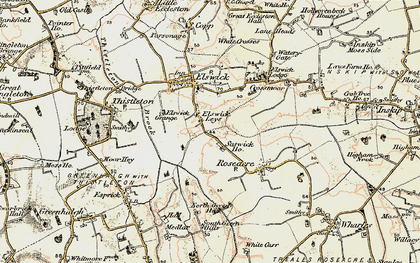 Old map of Elswick Leys in 1903-1904