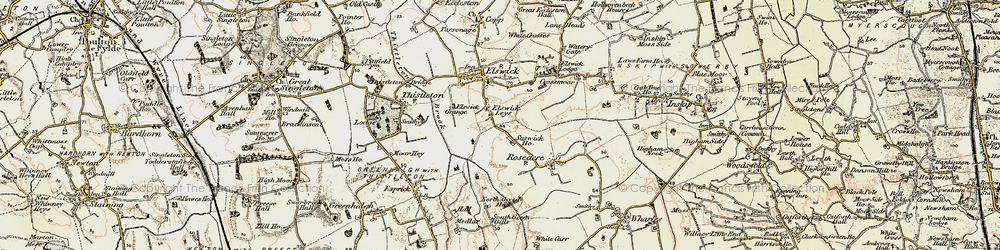 Old map of Elswick Leys in 1903-1904