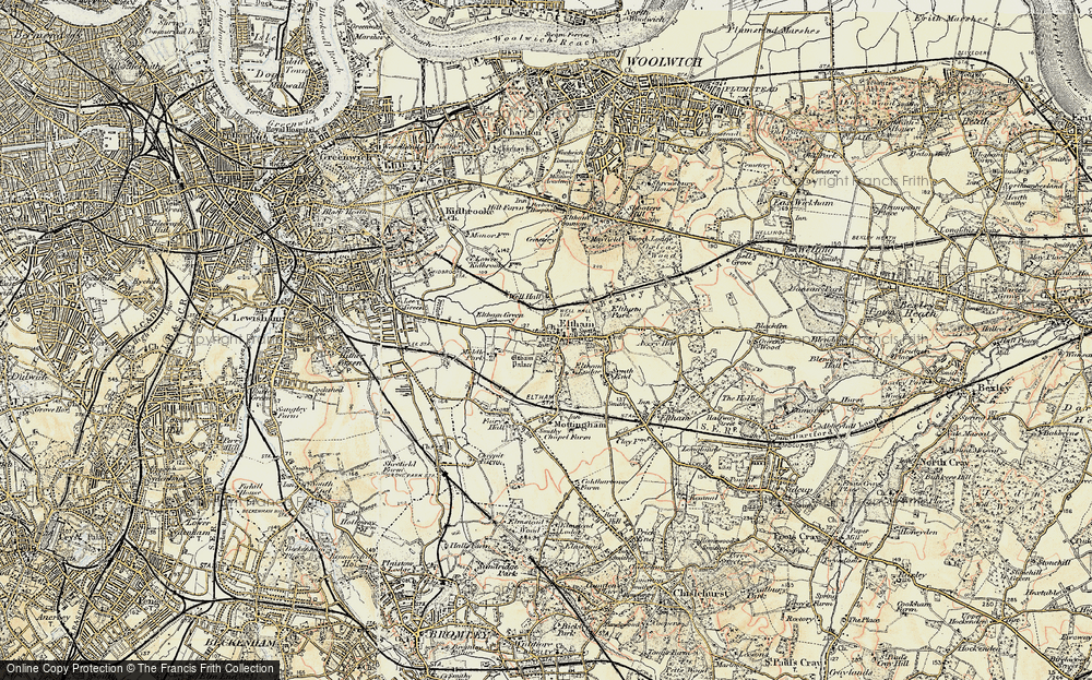 Old Map of Eltham, 1897-1902 in 1897-1902