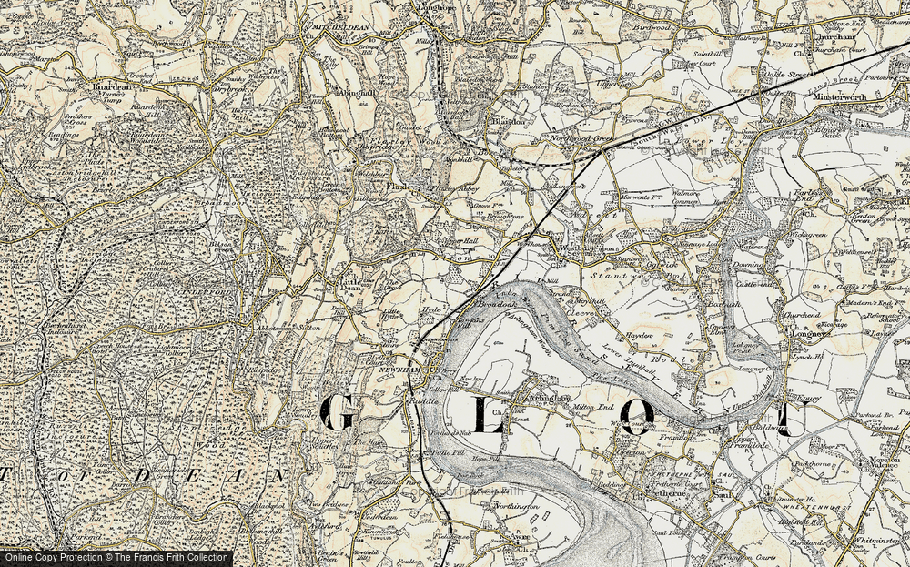 Old Map of Elton, 1899-1900 in 1899-1900