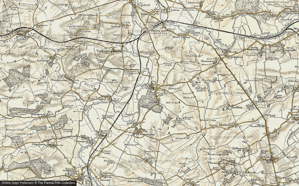 Old Map of Elton, 1901-1902 in 1901-1902
