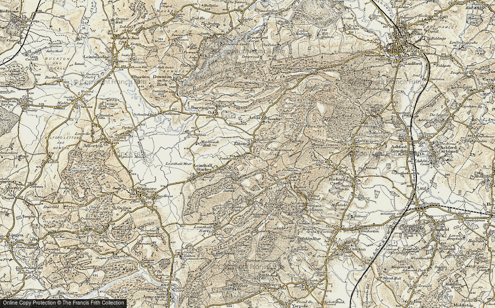 Old Map of Historic Map covering Bowburnet in 1901-1903