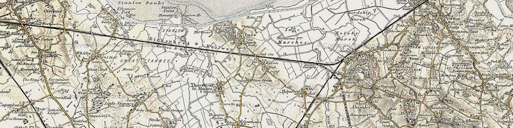 Old map of Elton in 1902-1903