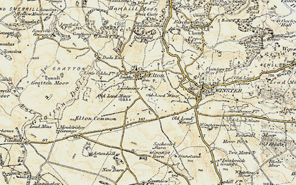 Old map of Elton in 1902-1903