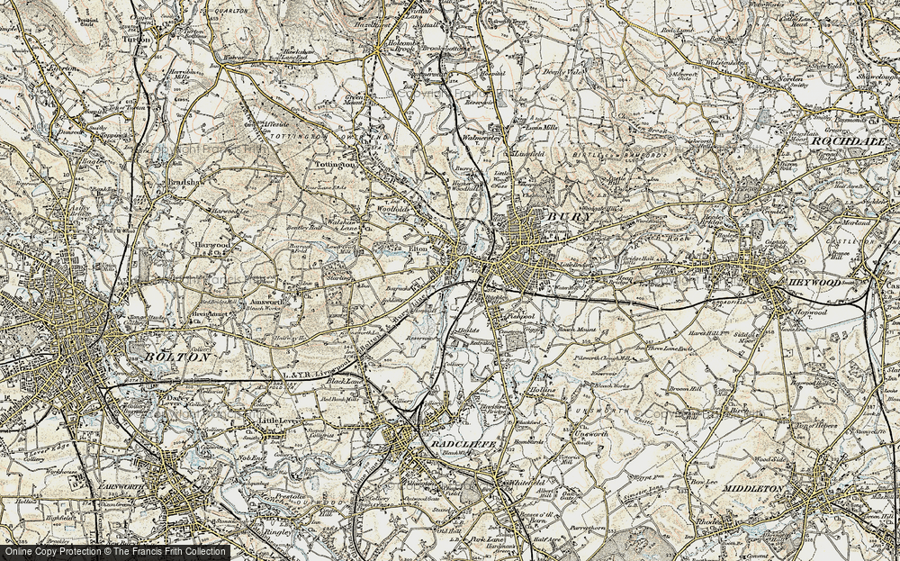 Old Map of Elton, 1903 in 1903