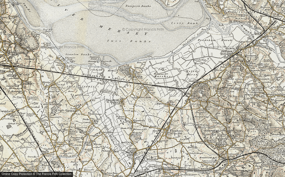 Old Map of Elton Green, 1902-1903 in 1902-1903