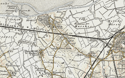 Old map of Elton Green in 1902-1903