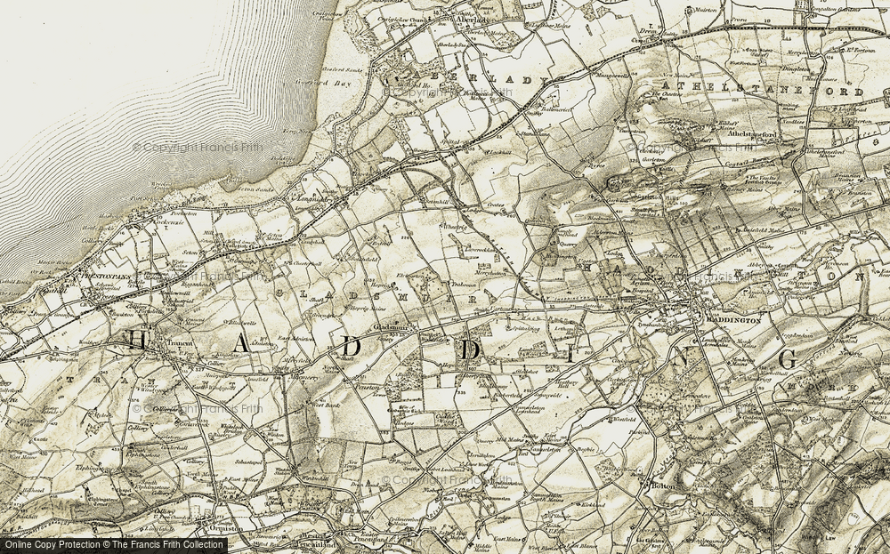 Old Map of Historic Map covering Laverocklaw in 1903-1906