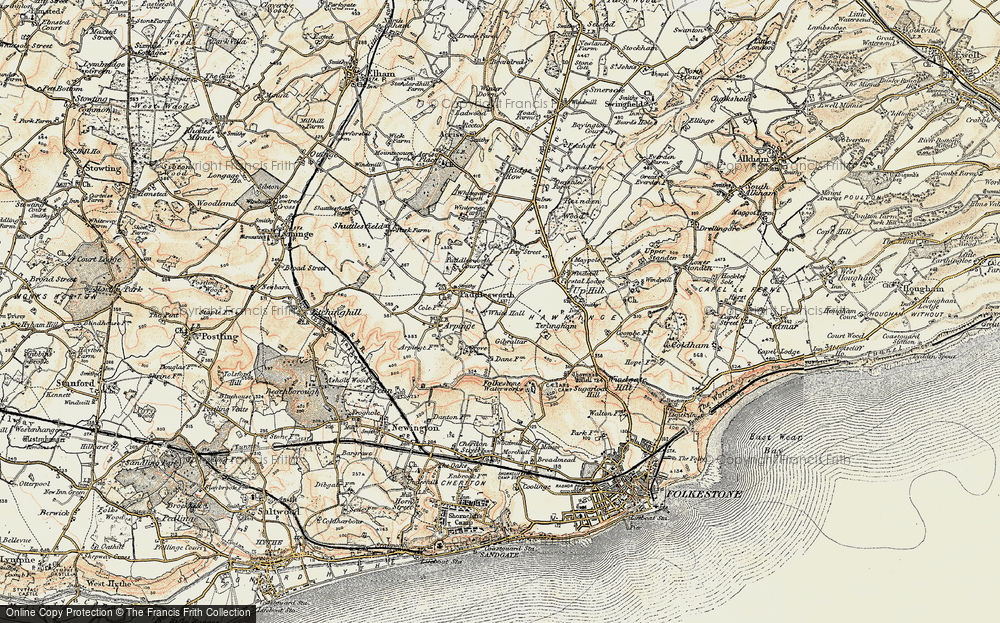 Old Map of Elvington, 1898-1899 in 1898-1899