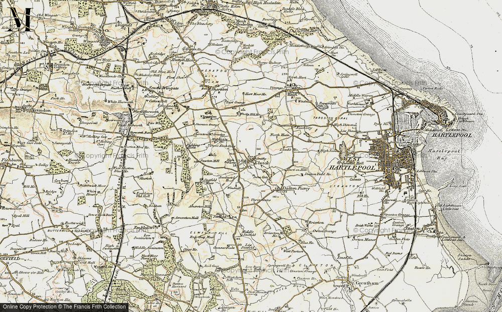 Old Map of Elwick, 1903-1904 in 1903-1904
