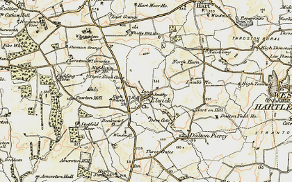Old map of Elwick in 1903-1904
