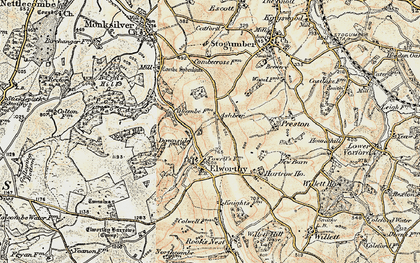 Old map of Elworthy in 1898-1900