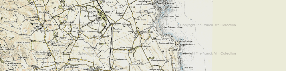 Old map of Embleton in 1901-1903