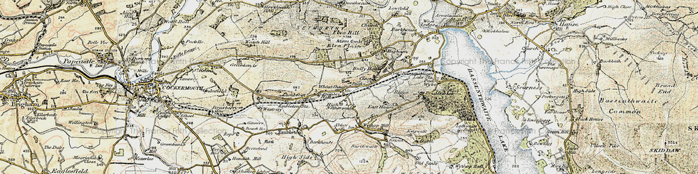 Old map of Embleton in 1901-1904