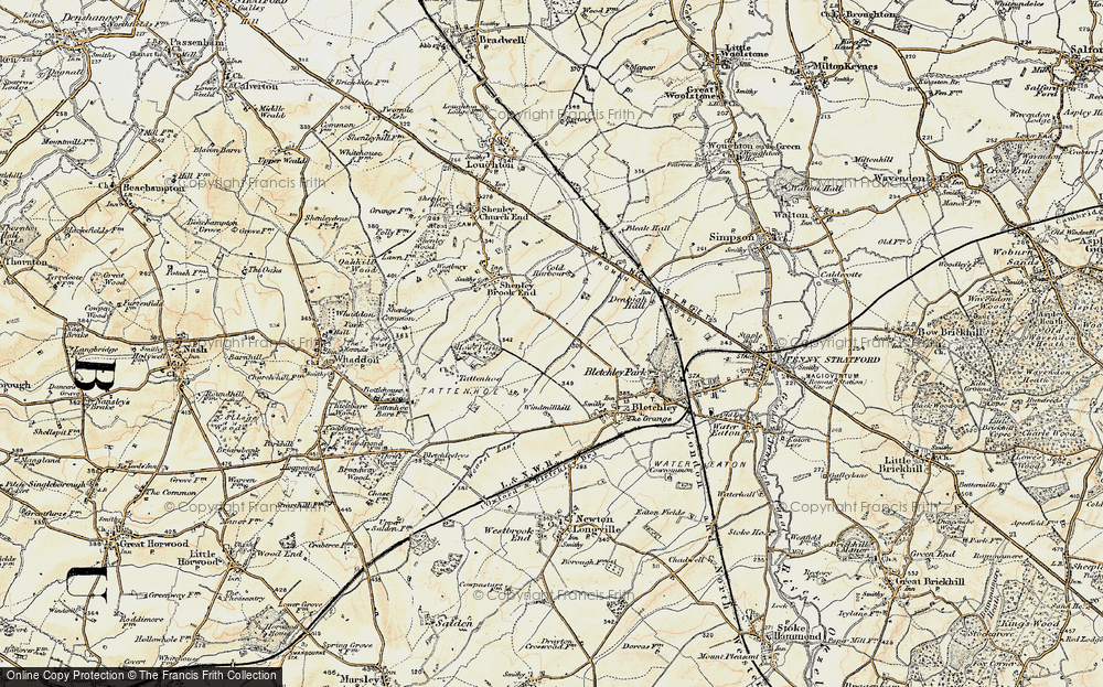 Old Map of Emerson Valley, 1898-1901 in 1898-1901