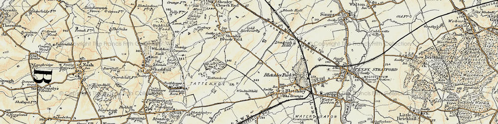 Old map of Emerson Valley in 1898-1901