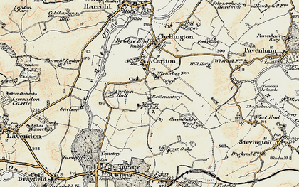 Old map of Emmaus Village Carlton in 1898-1901