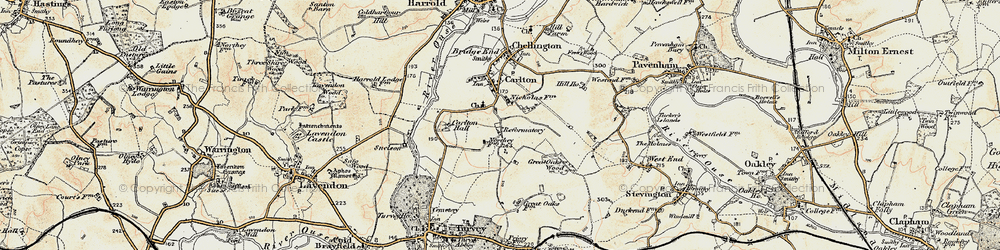 Old map of Emmaus Village Carlton in 1898-1901
