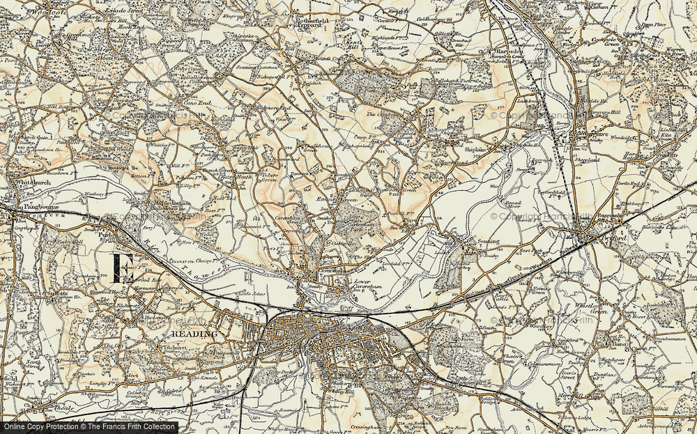 Old Map of Emmer Green, 1897-1909 in 1897-1909