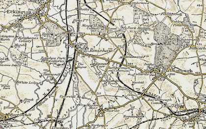 Old map of Emmett Carr in 1902-1903