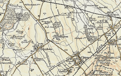 Old map of Emmington in 1897-1898