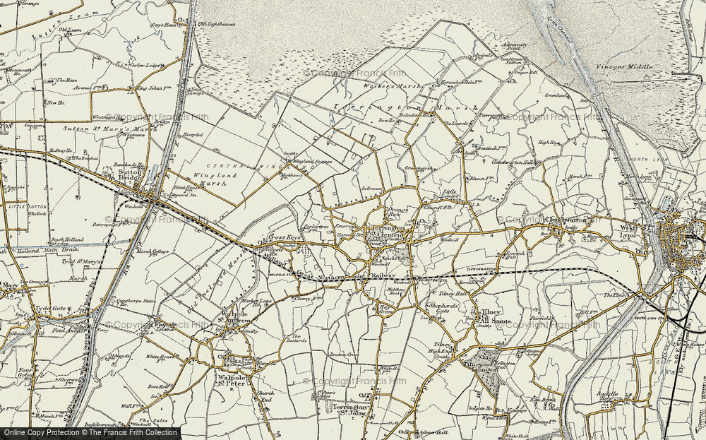 Old Map of Emorsgate, 1901-1902 in 1901-1902