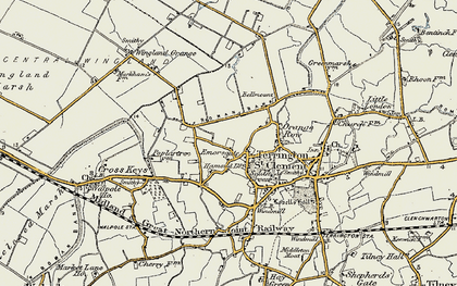 Old map of Emorsgate in 1901-1902