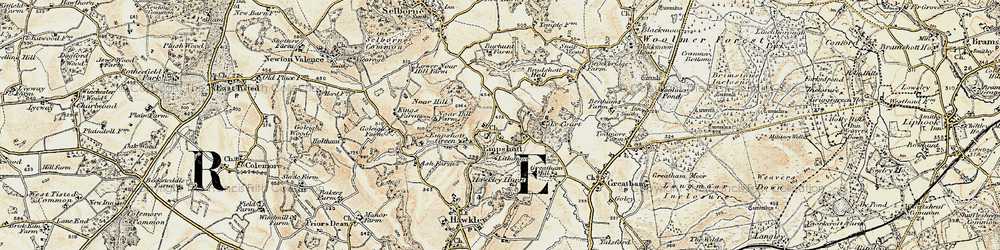 Old map of Empshott in 1897-1900