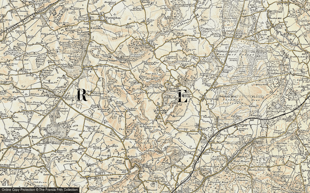 Old Map of Empshott Green, 1897-1900 in 1897-1900