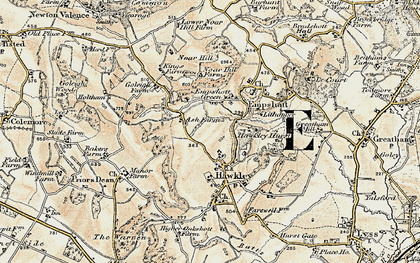 Old map of Empshott Green in 1897-1900