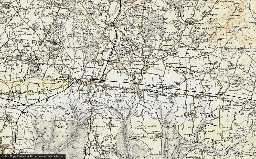 Old Map of Emsworth, 1897-1899 in 1897-1899