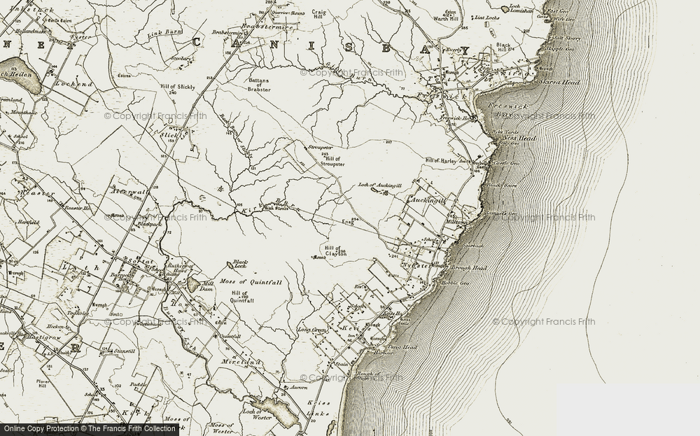 Old Map of Enag, 1911-1912 in 1911-1912