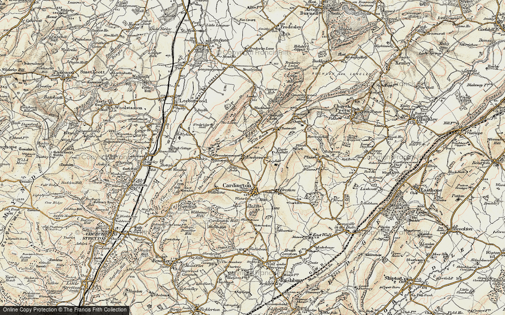 Old Map of Enchmarsh, 1902 in 1902
