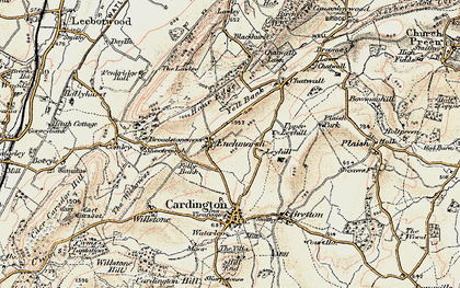 Old map of Enchmarsh in 1902