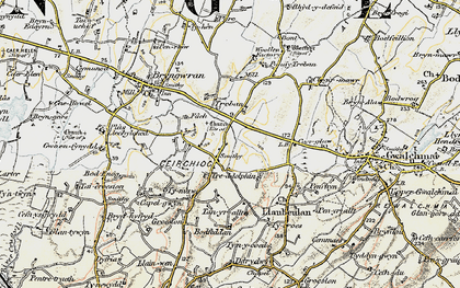 Old map of Engedi in 1903-1910