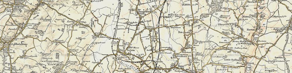 Old map of Engine Common in 1899